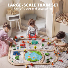 Tiny Land child enjoys hands-on construction and fine motor skills
