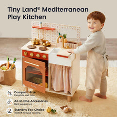 Tiny Land cutting food set enabling realistic pretend meals