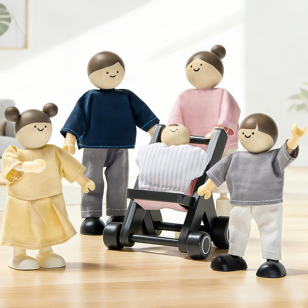 Tiny Land doll family dad poseable figure for interactive family scenes.