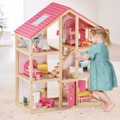 Tiny Land six-room open-plan dollhouse for imaginative play