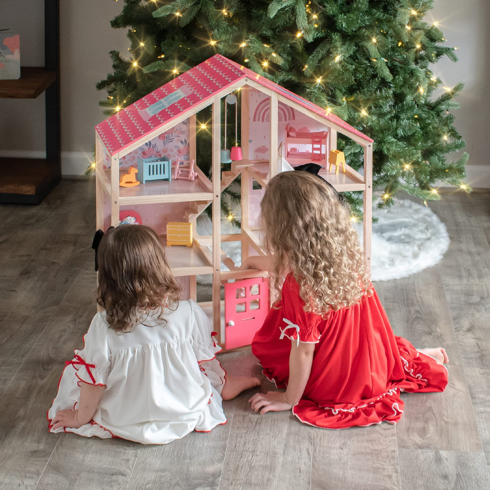 Tiny Land wooden dollhouse durable construction for long-lasting play