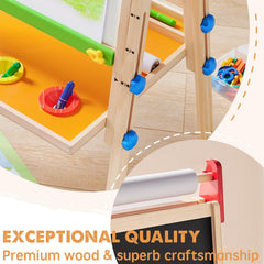 Tiny Land easel locking paper roll holder keeps art sessions organized
