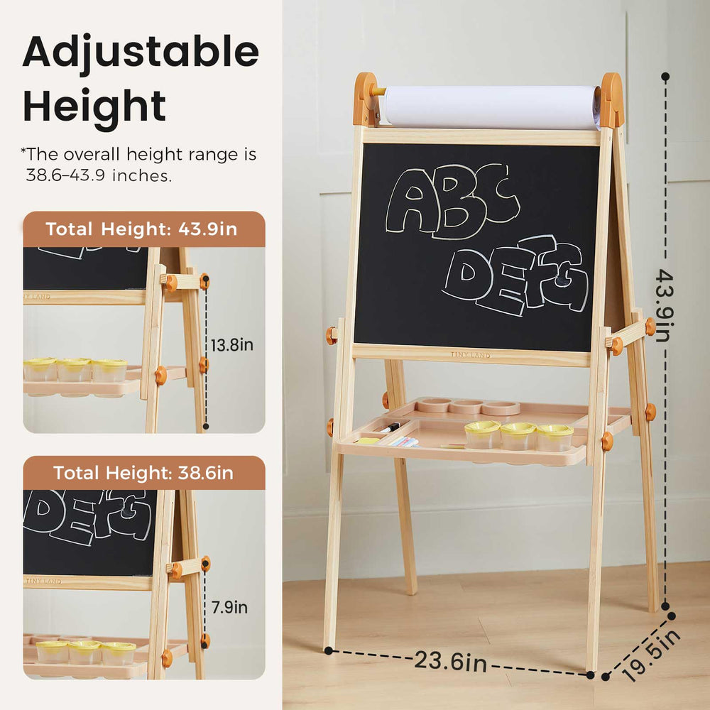 Magnetic whiteboard and blackboard modes inspire varied projects.