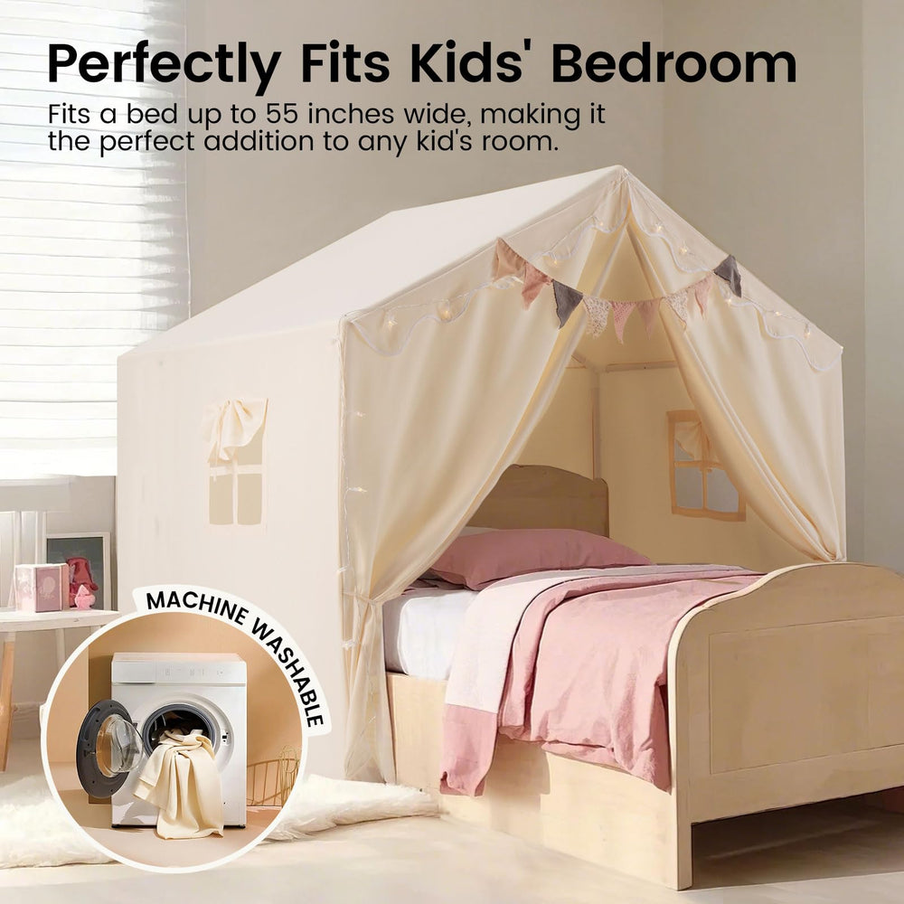 Tiny Land Kids Tent durable frame keeps the tent steady during active play