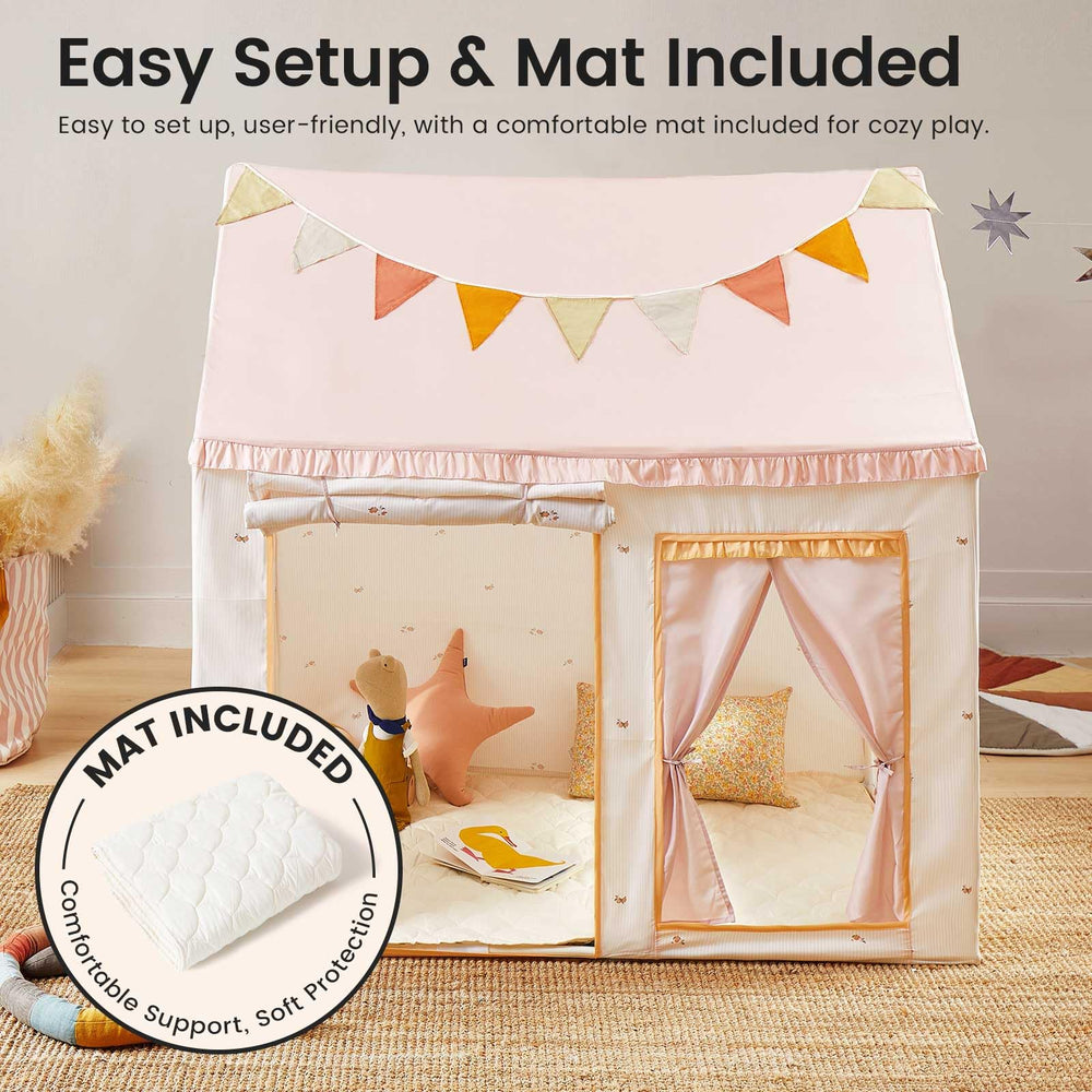 Tiny Land Kids Tent easy setup for indoor and outdoor play.