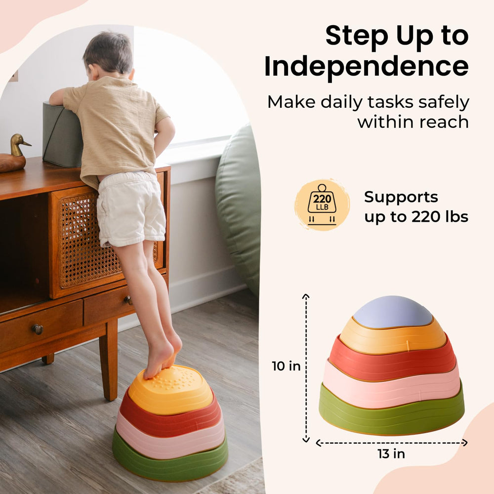 Tiny Land stepping stones set for balance and coordination practice at home