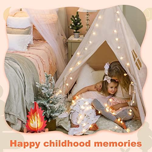 Tiny Land Teepee pine poles provide sturdy structure for active play
