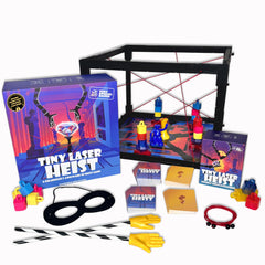 Tiny Laser Heist jewel center visually highlights the core challenge and tension
