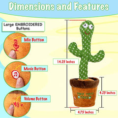 Gift-ready Dancing Cactus by Tiny Tots Toys for new parents