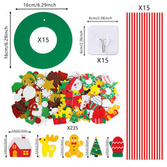 TINYFUTURE glitter foam stickers provide festive sparkle for kids' crafts.