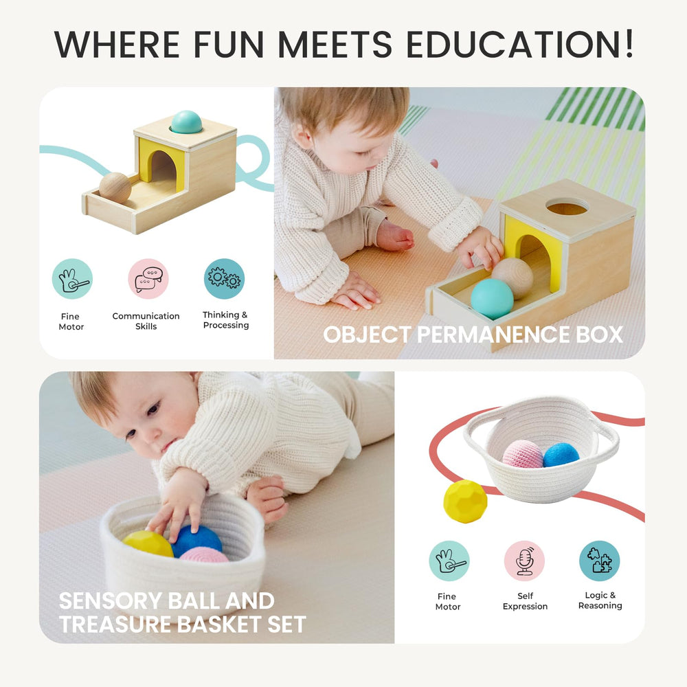 Tiny Land stacking cups encourage fine motor skills through hands-on stacking.