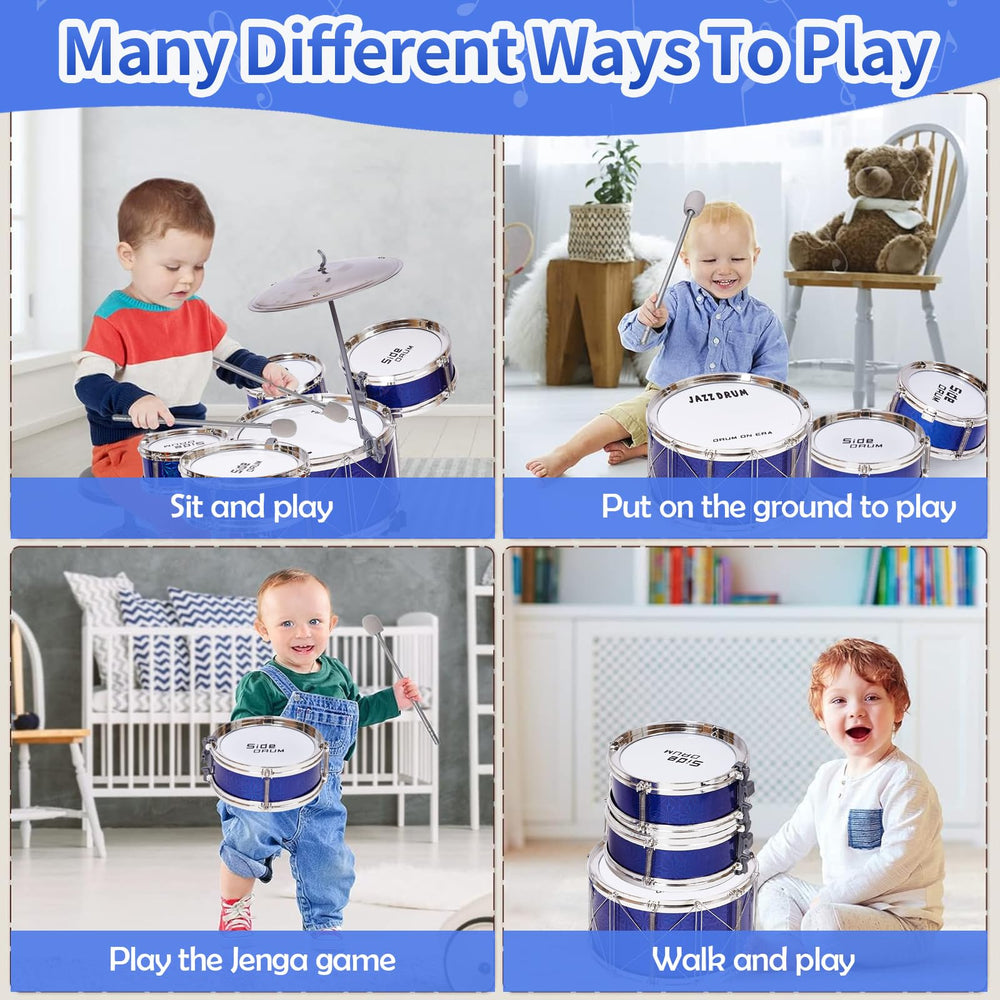 Tinylife easy assembly means quick setup for spontaneous musical play.