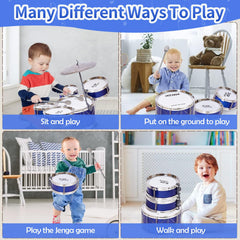 Tinylife easy assembly means quick setup for spontaneous musical play.
