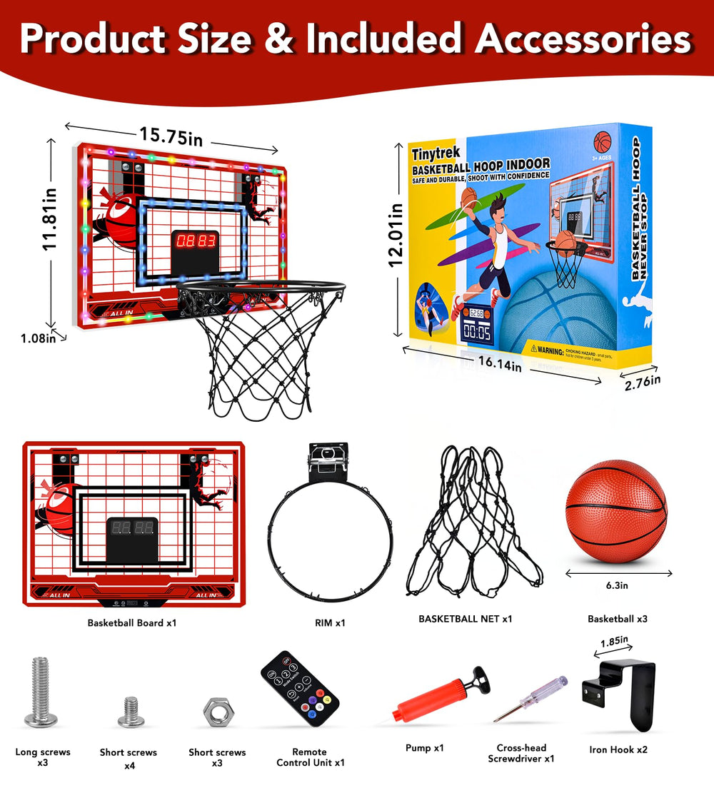 Tinytrek included balls support immediate play right out of box.