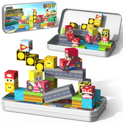 tinytrek 35-piece travel tiles box ready for on the go learning