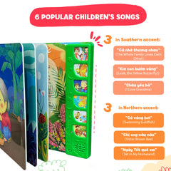tinywrist AUDIOBOOKS Bé Sings music section features original Vietnamese songs