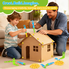 Tiocky durable materials ensure long lasting cardboard builds.