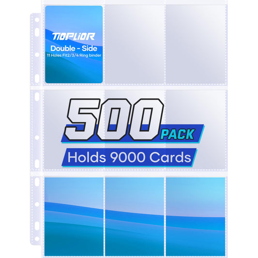 TiopLior 9-pocket page front view for organized card display and quick access