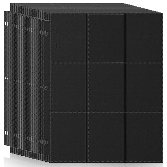 TiopLior 9-pocket page protector with double-sided display for 18 cards per page.