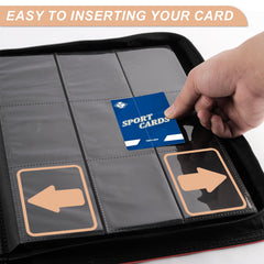 TiopLior standard pockets fit 2.5 x 3.5 inch cards securely.