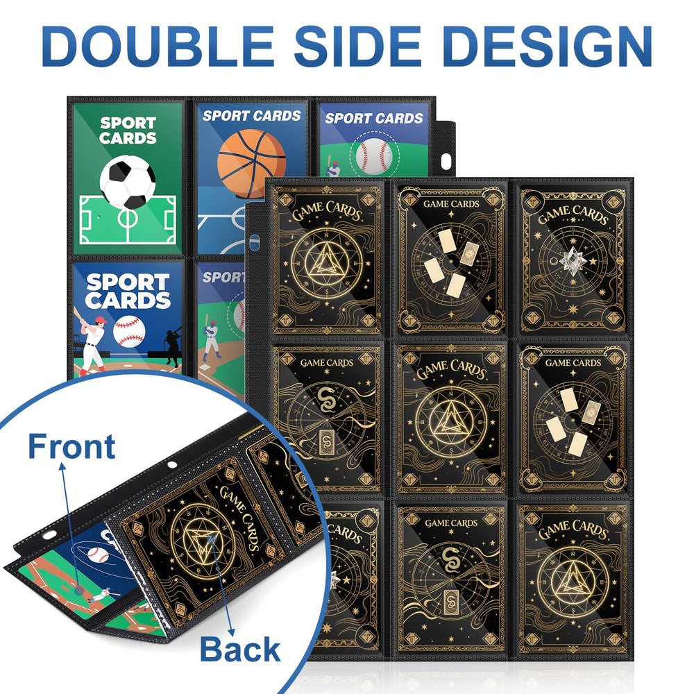 TiopLior universal-dimension page protector fits most 3-ring binders with secure pockets.