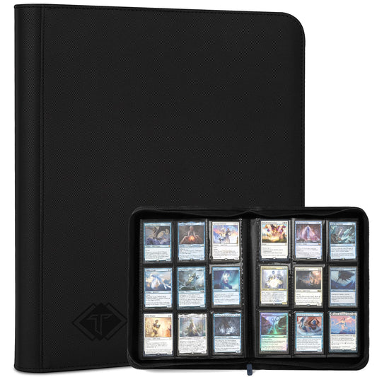 TiopLior Zip MTG binder front cover shows sleek black finish for easy identification