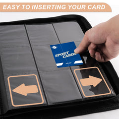 TiopLior Zip MTG side-loading pocket closeup demonstrates quick card insertion