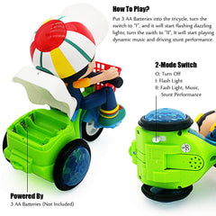 Tipmant baby tricycle toy dynamic movement showing pedal action