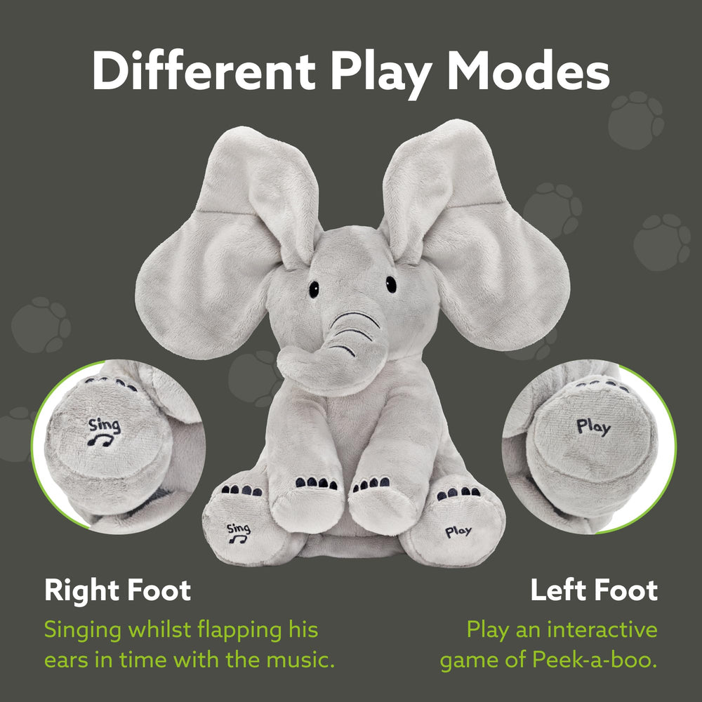 Tippi Peek a Boo Elephant toy soft plush cuddle for baby