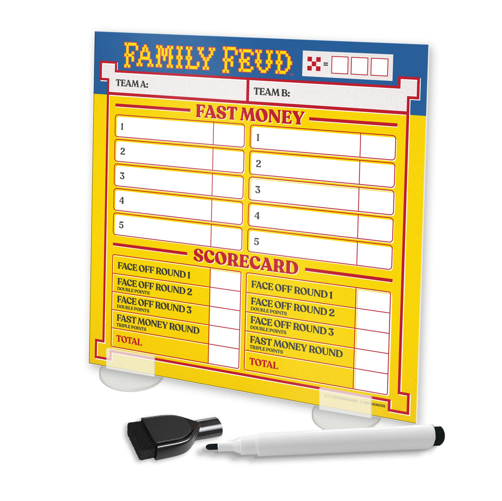 Tipsy Land dry erase pen with reusable scorekeeping for quick updates.