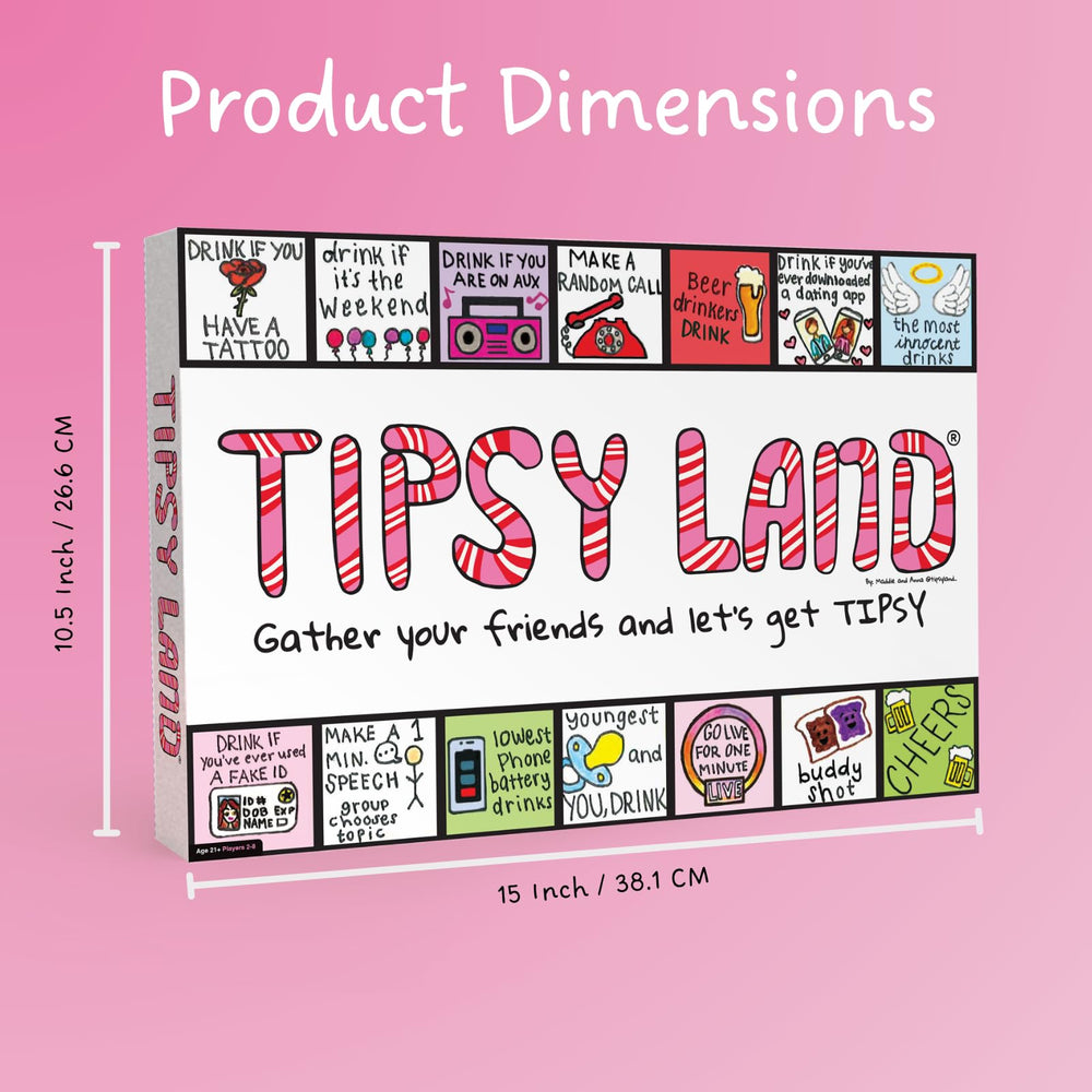 Packaging of Tipsy Land Original Edition presented as a gift-ready item.