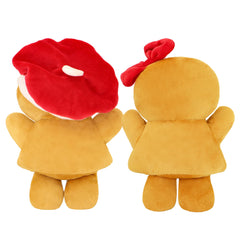 Close-up of Tiralia plush eyes and rosy cheeks for friendly charm