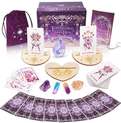 TIRLANO 78 Tarot Cards design with purple hues for immersive readings