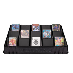 TitanShield stackable trays front view showing durable construction for card sorting