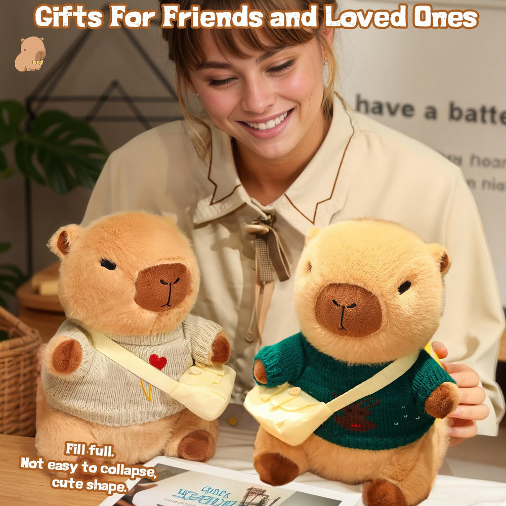 TITQWOP capybara plush wearing hat for cute styling
