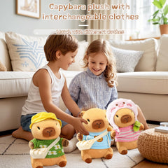 TITQWOP capybara plush arrives vacuum-sealed, fluff it for full softness
