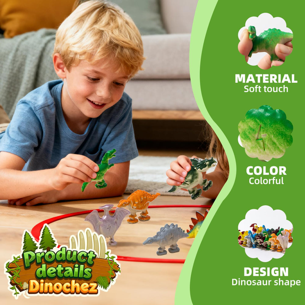 TitTees Dinochez magnetic chess set ready-to-play kit for quick setup.