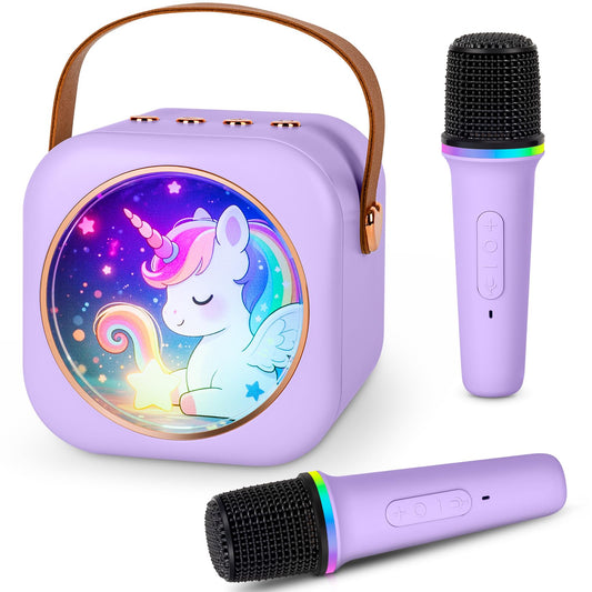Tivioa mini karaoke unicorn design for joyful performances at home