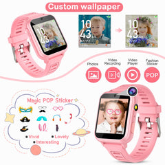 Tixpc Kids Smart Watch selfie camera, lets kids capture moments with friends.