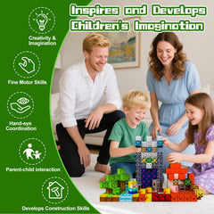 TKGPE magnetic blocks inspire imaginative cities, roads, and nature scenes.