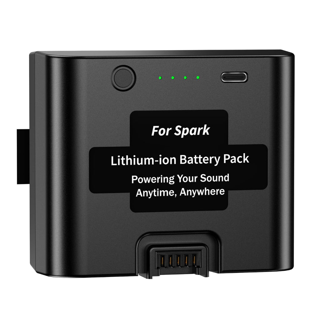 TKTKMETA Spark battery replacement 6000mAh for extended outdoor listening.