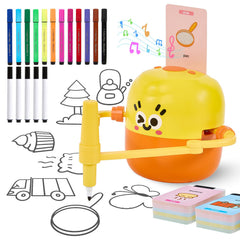 TLANDE drawing robot in a kids creative-session promoting language learning through drawing.
