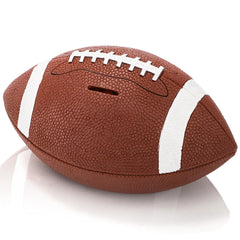 Tlence football bank makes a thoughtful gift for young football lovers.