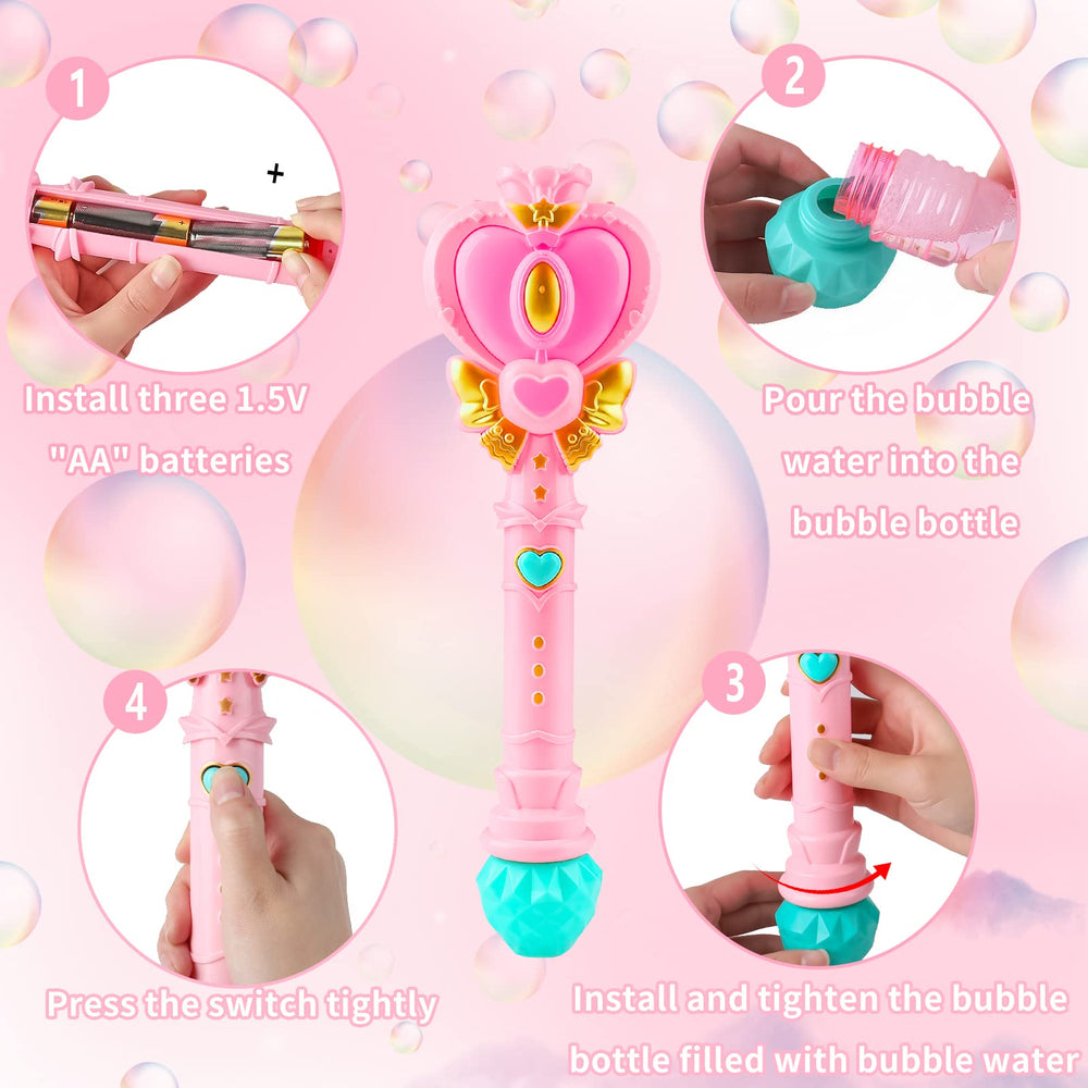 Tlkiaa Light-up Bubble Wand adds glow for evening bubble sessions