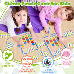 Wooden maze board keeps pieces secure during travel and play