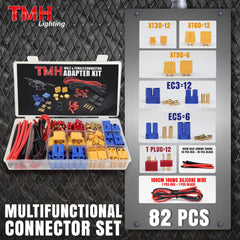 TMH XT30 and XT60 adapters designed for high-current RC power systems.