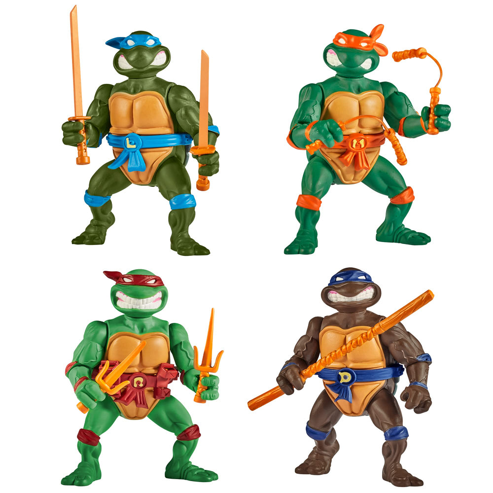TMNT Classic 4-Inch Turtles 4-Pack figures ready for display and action.