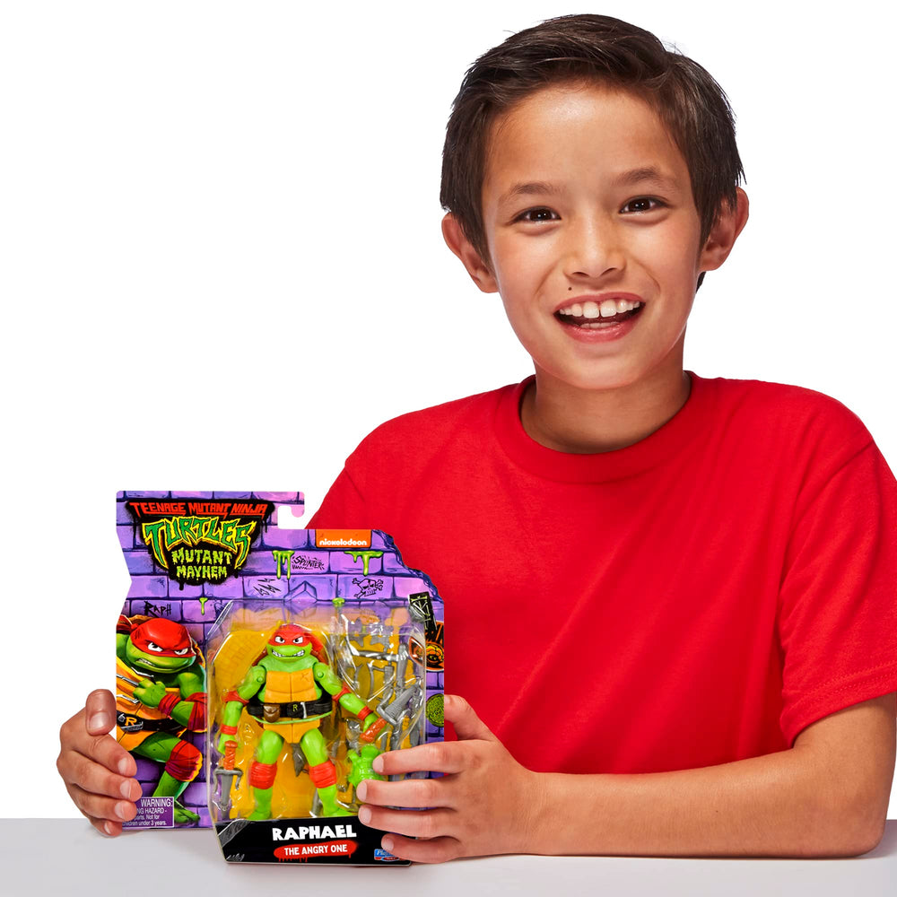 Raphael twin sais included for authentic weapon display and action.