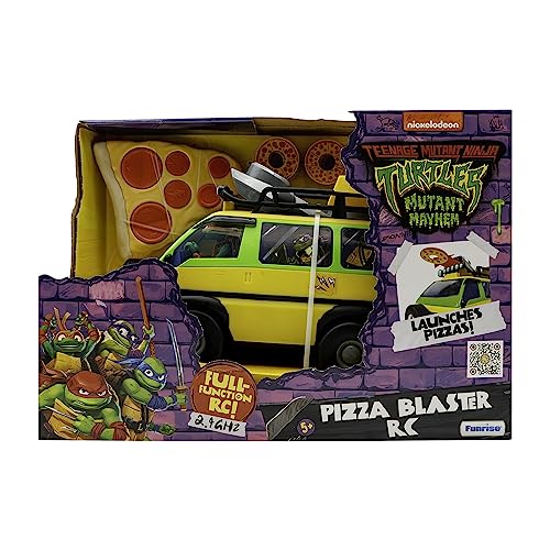 TMNT Pizza Blaster RC vehicle side view showing maneuverable design