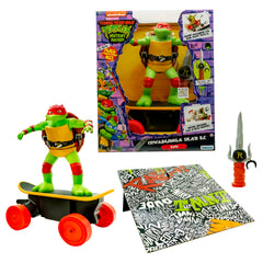 TMNT Raphael Cowabunga RC Skate in action for immersive skate play.